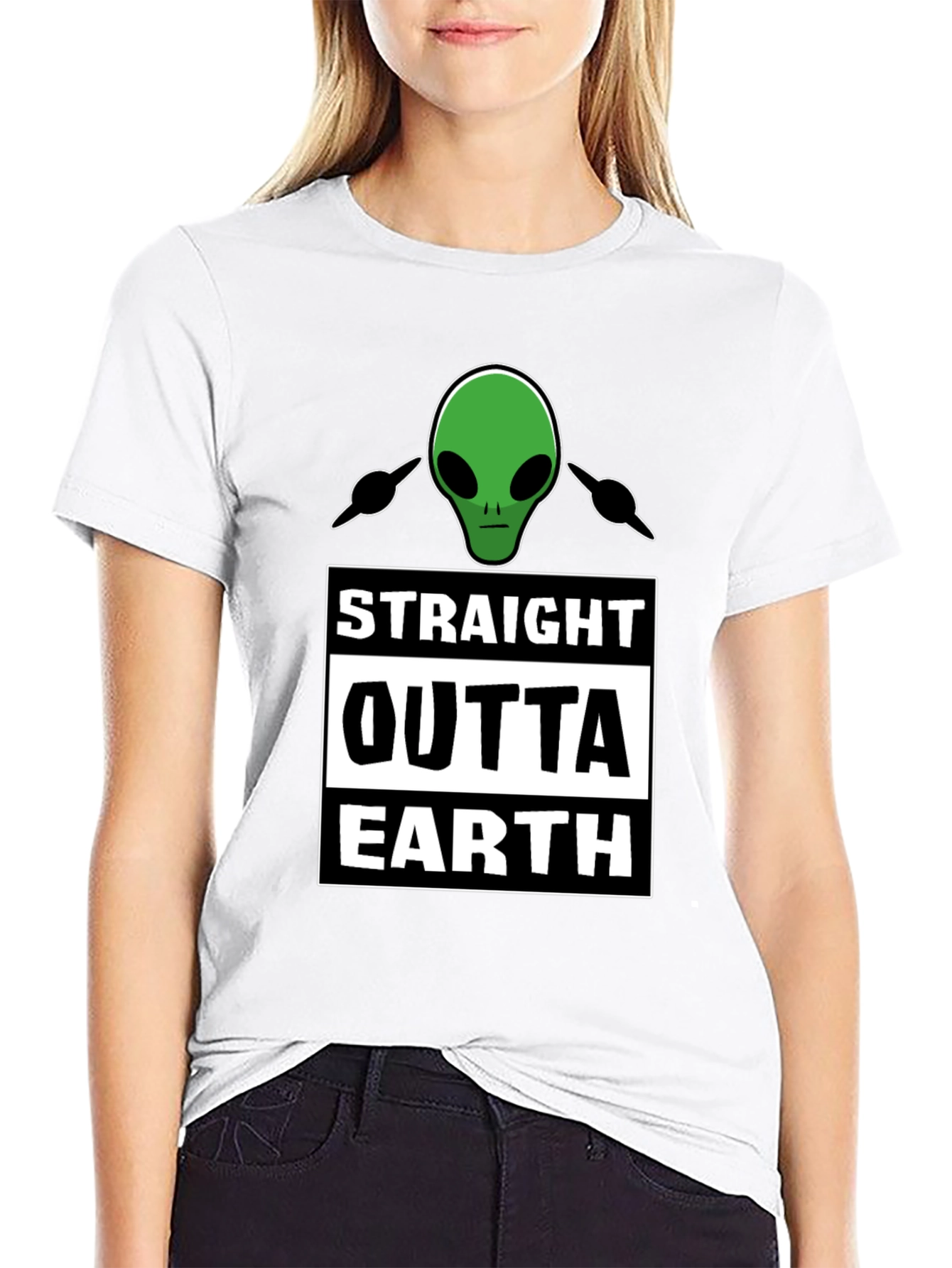 Straight Outta Earth Alien T-Shirt