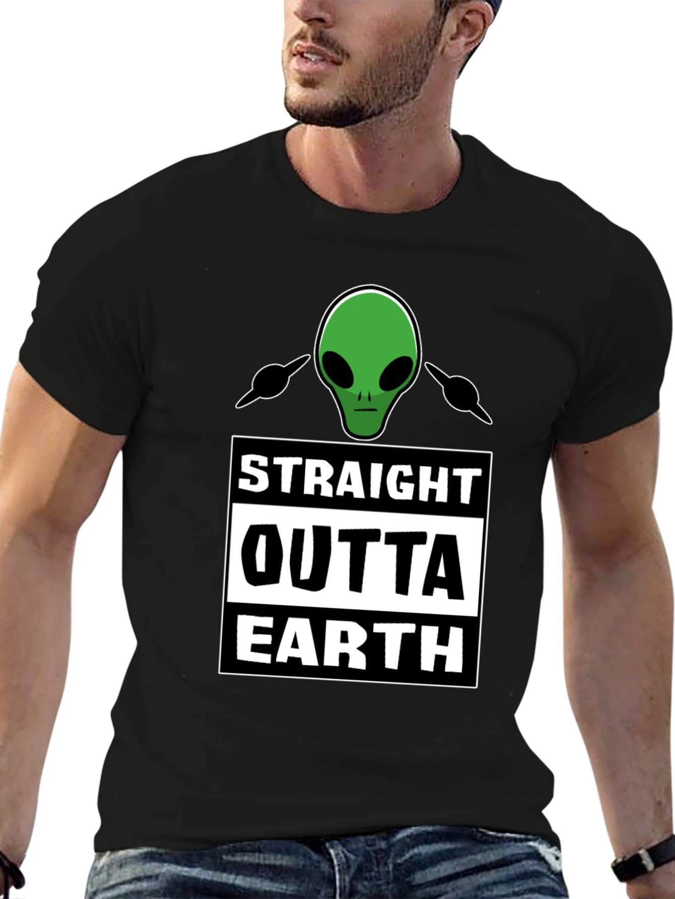 Straight Outta Earth Alien T-Shirt