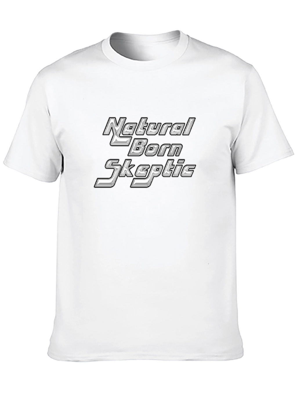Natural Born Skeptic Black Graphic T-Shirt