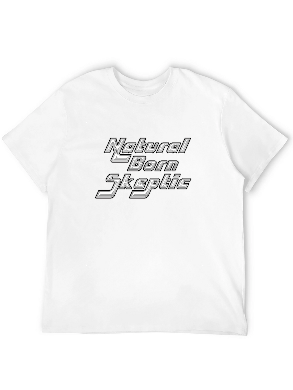 Natural Born Skeptic Black Graphic T-Shirt