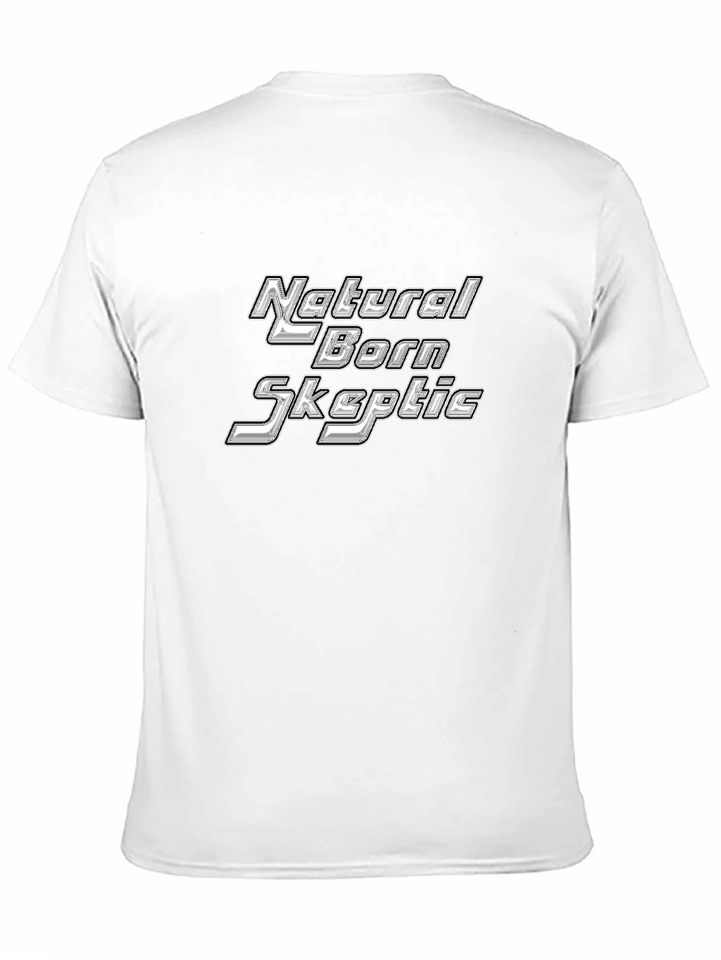 Natural Born Skeptic Black Graphic T-Shirt