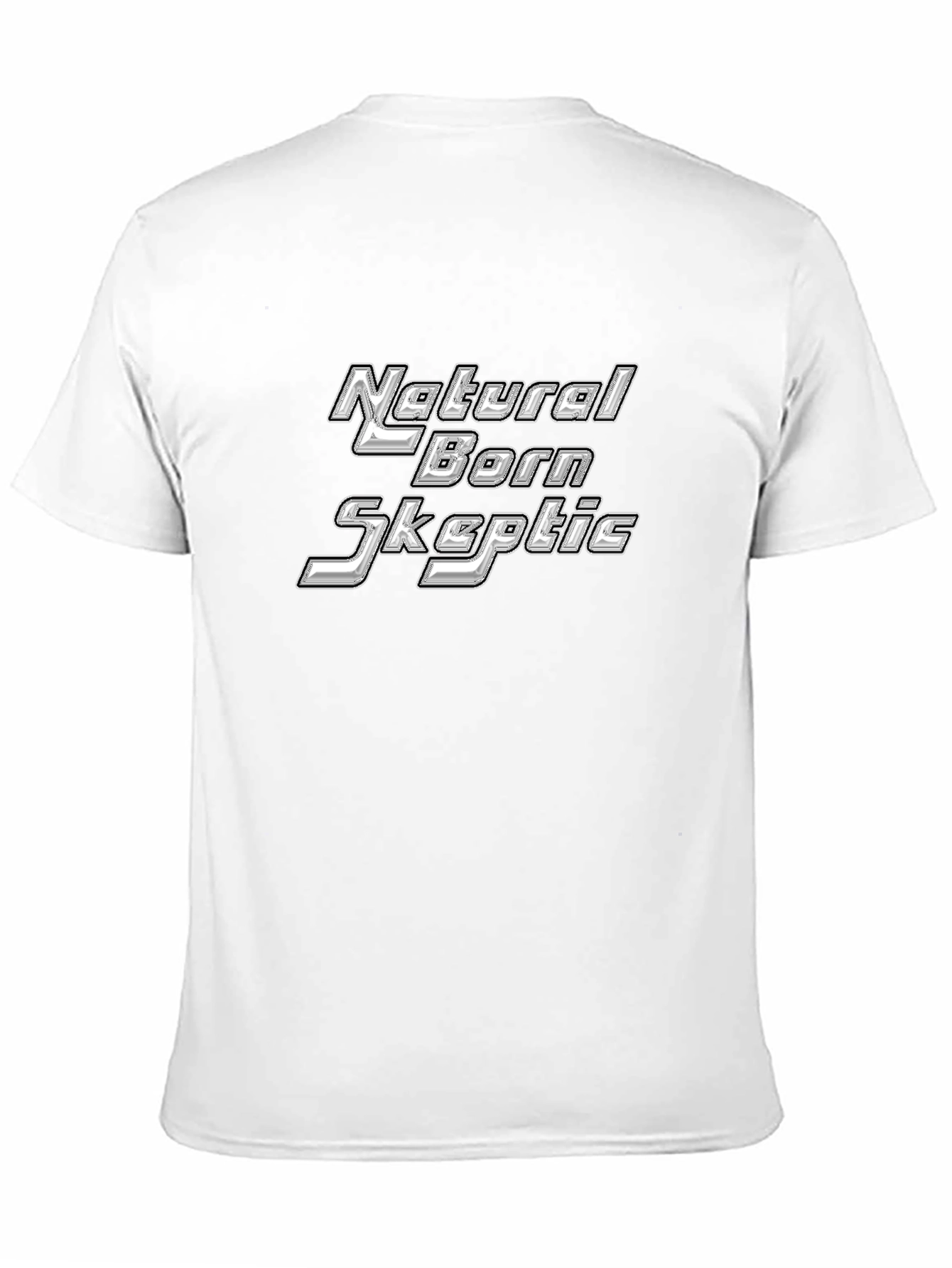 Natural Born Skeptic Black Graphic T-Shirt