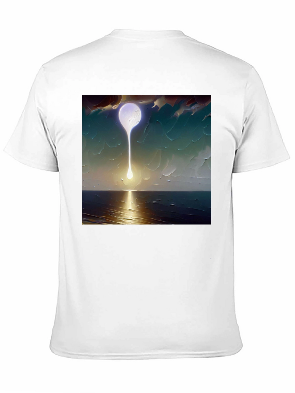 Abstract Moon T-Shirt - Artistic Graphic Tee