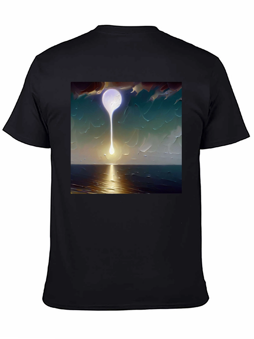 Abstract Moon T-Shirt - Artistic Graphic Tee