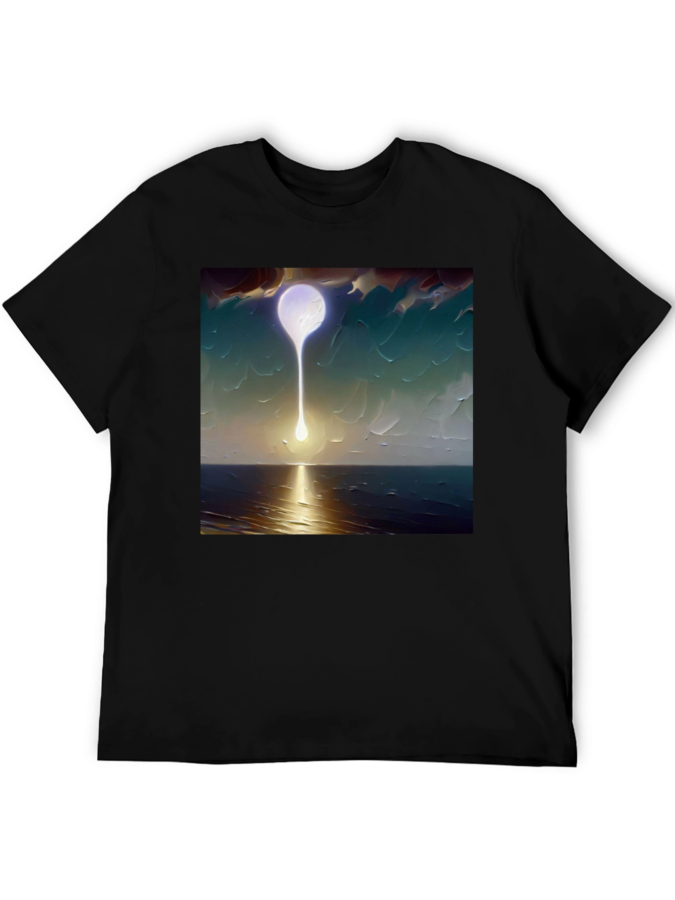 Abstract Moon T-Shirt - Artistic Graphic Tee