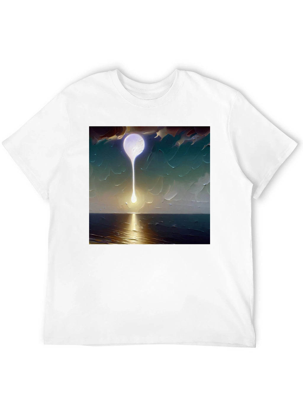 Abstract Moon T-Shirt - Artistic Graphic Tee