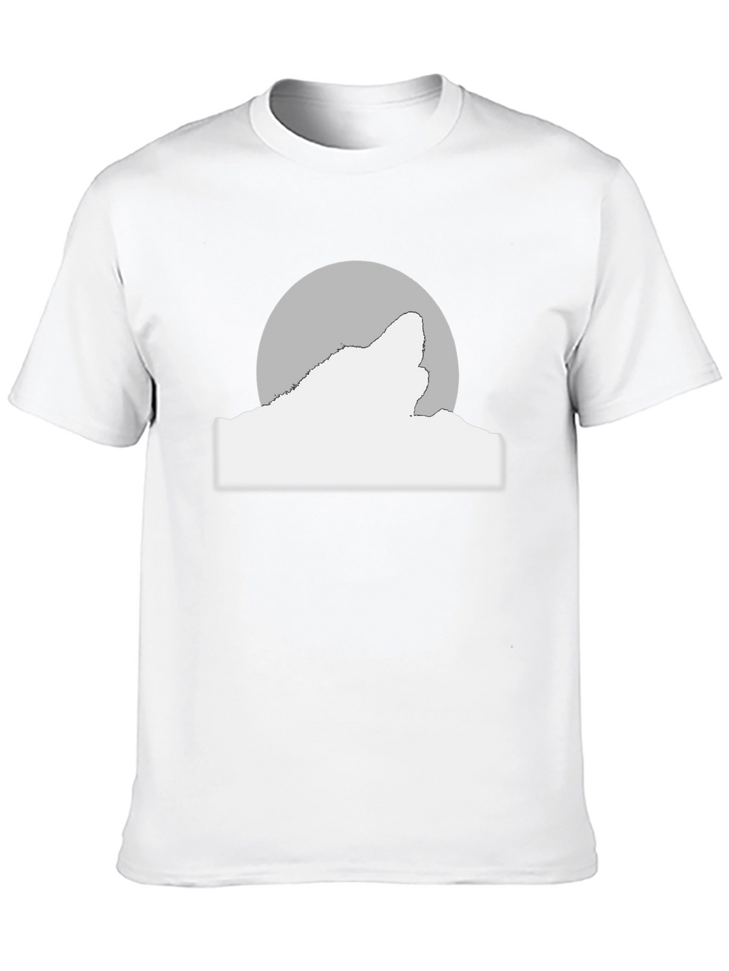 Wolf Moon Graphic Tee - Black Cotton Blend