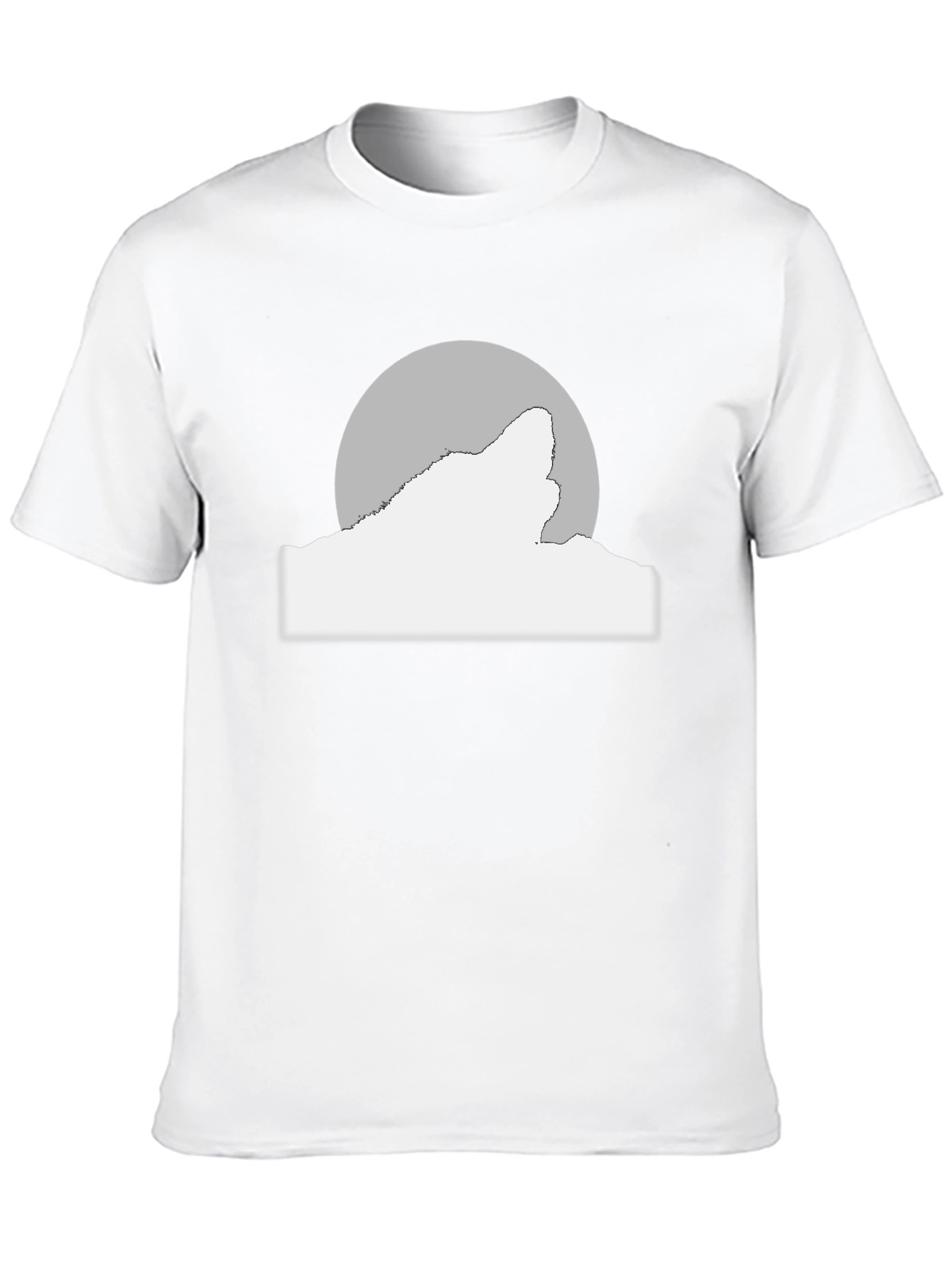 Wolf Moon Graphic Tee - Black Cotton Blend