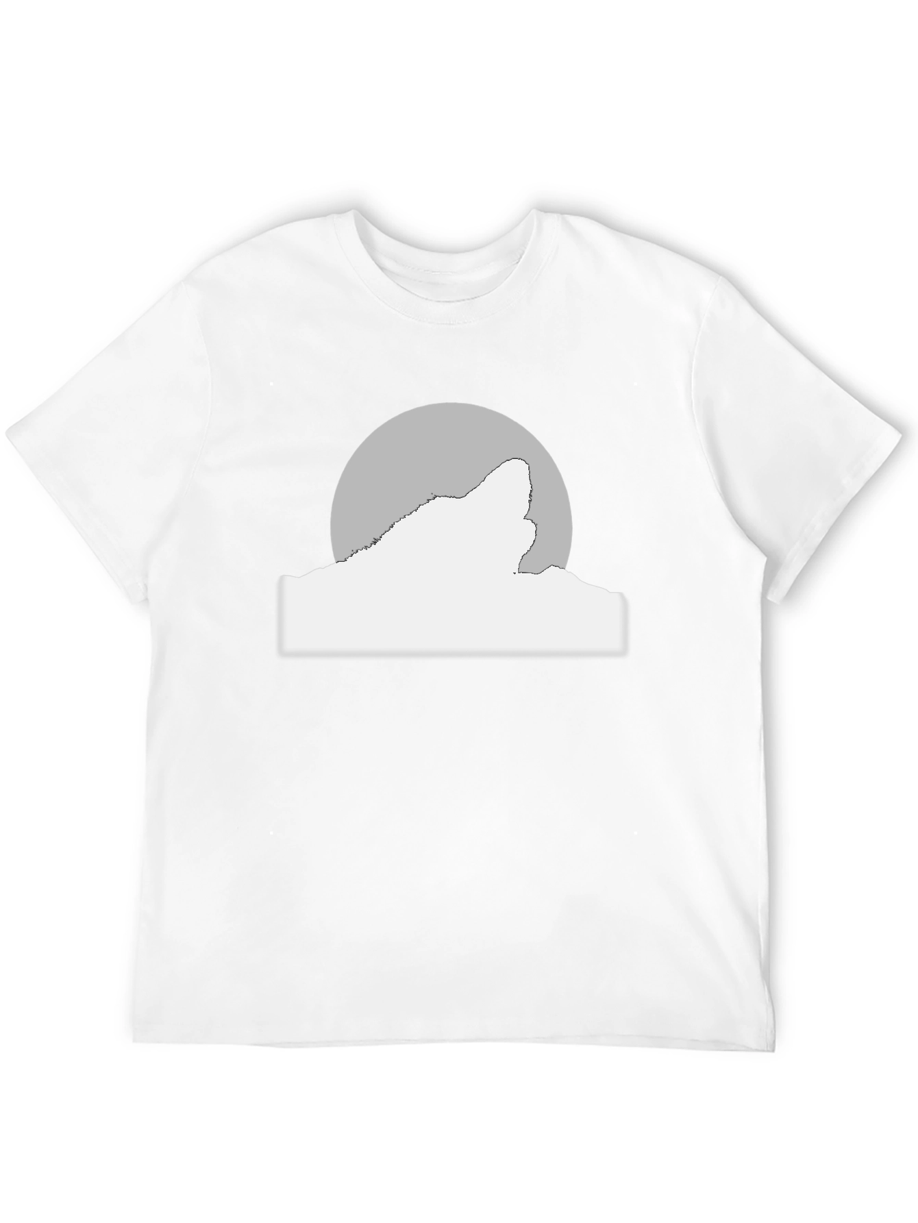 Wolf Moon Graphic Tee - Black Cotton Blend