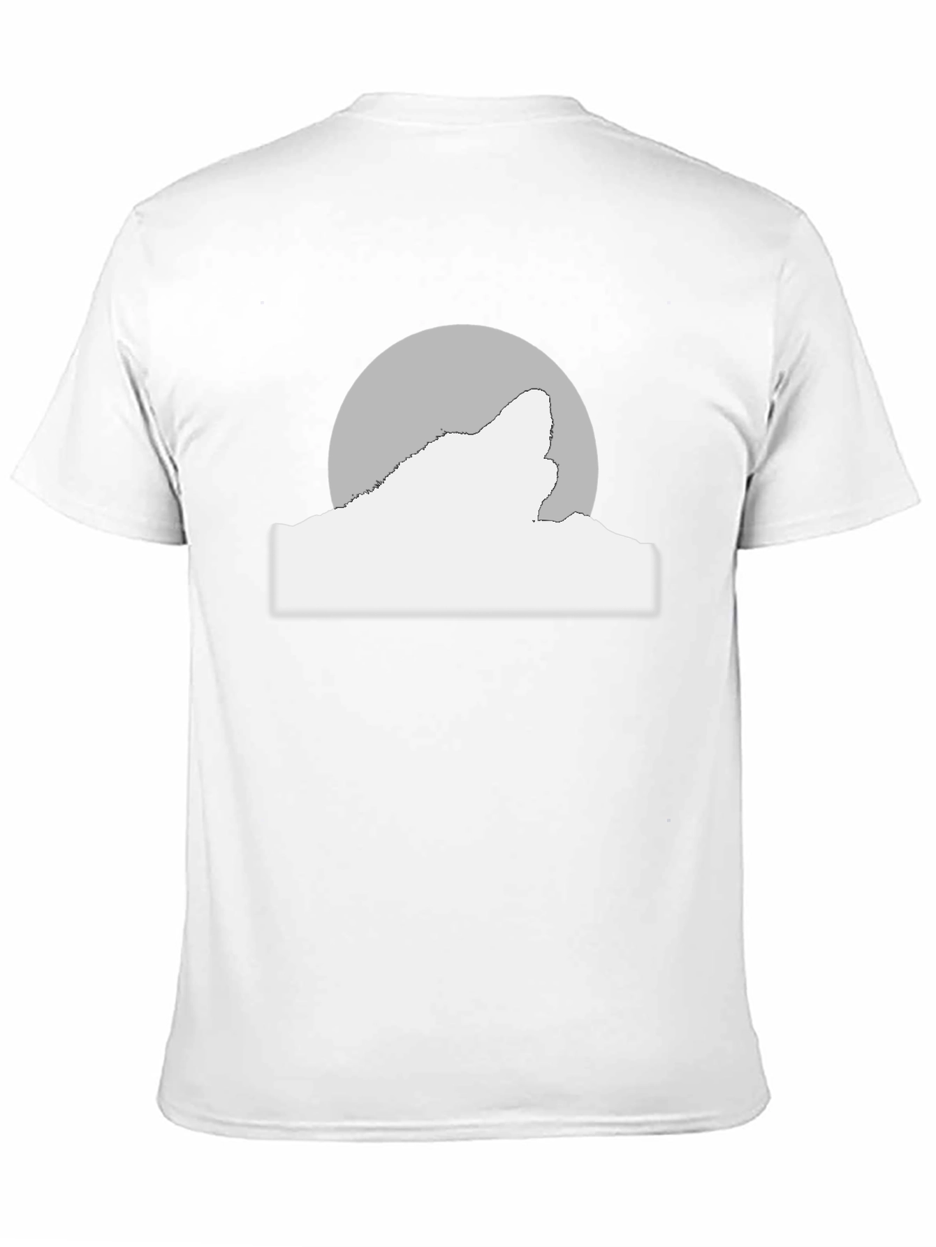 Wolf Moon Graphic Tee - Black Cotton Blend