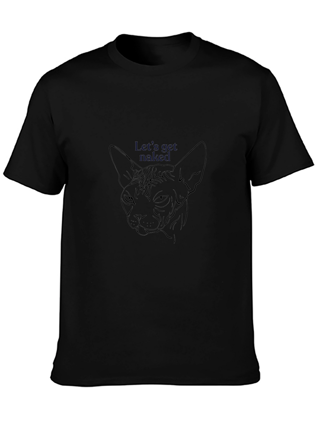 Unique Graphic Tee - Hairless Cat Design