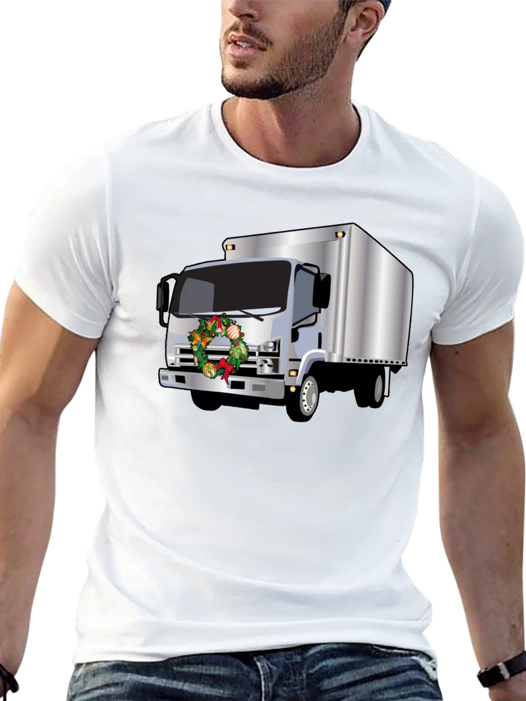 Festive Truck T-Shirt - Holiday Hauler