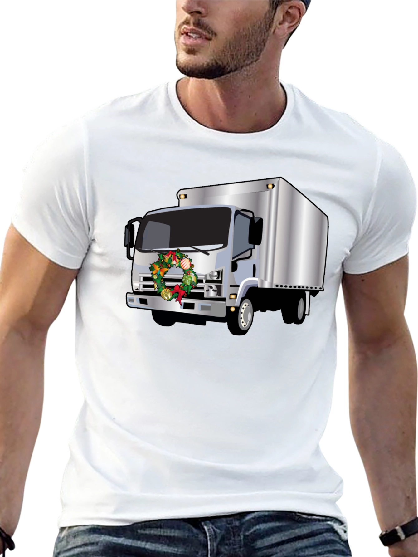 Festive Truck T-Shirt - Holiday Hauler