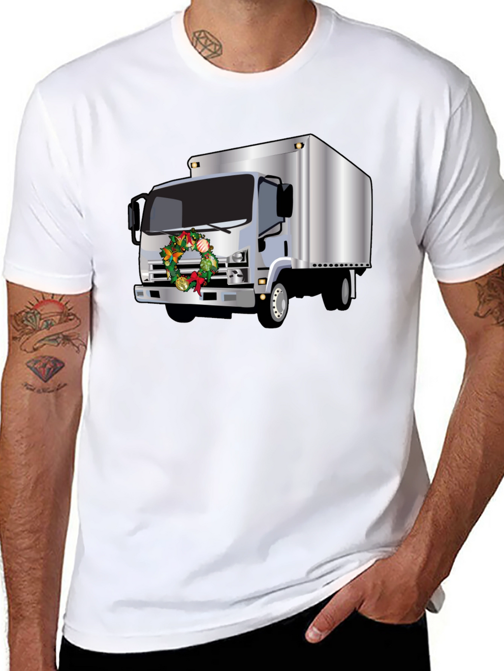 Festive Truck T-Shirt - Holiday Hauler