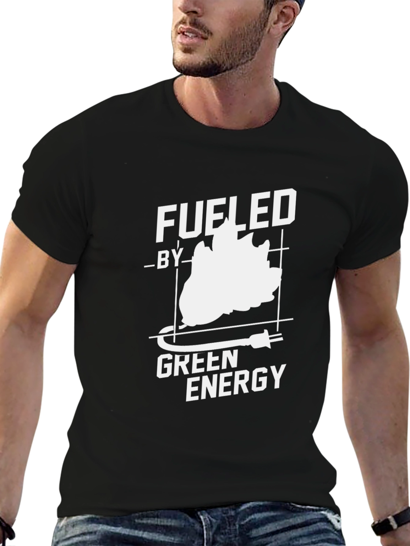 Fueled by Green Energy Black T-Shirt