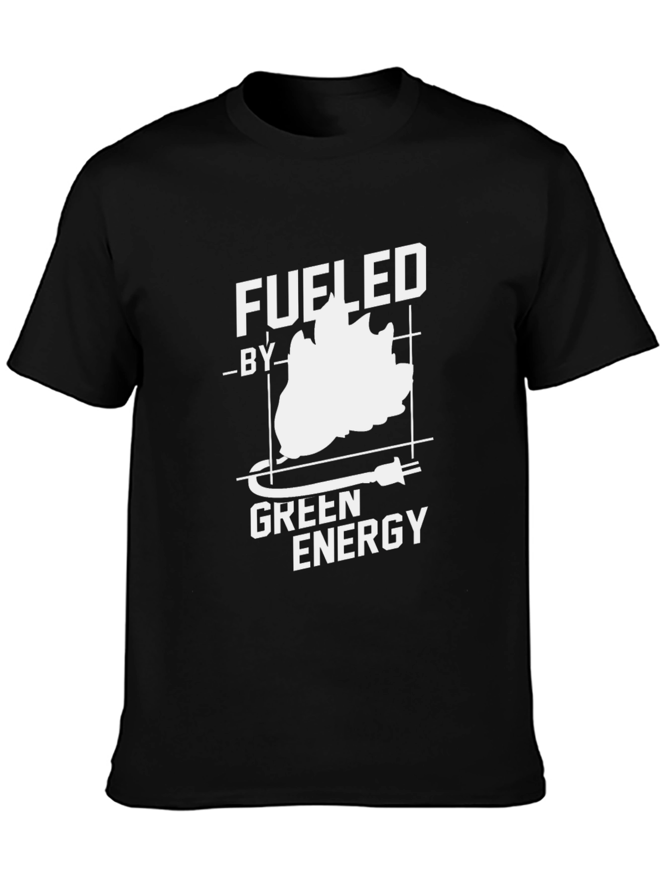 Fueled by Green Energy Black T-Shirt