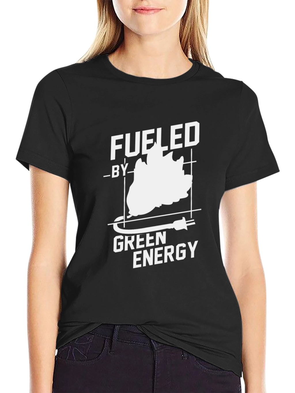 Fueled by Green Energy Black T-Shirt