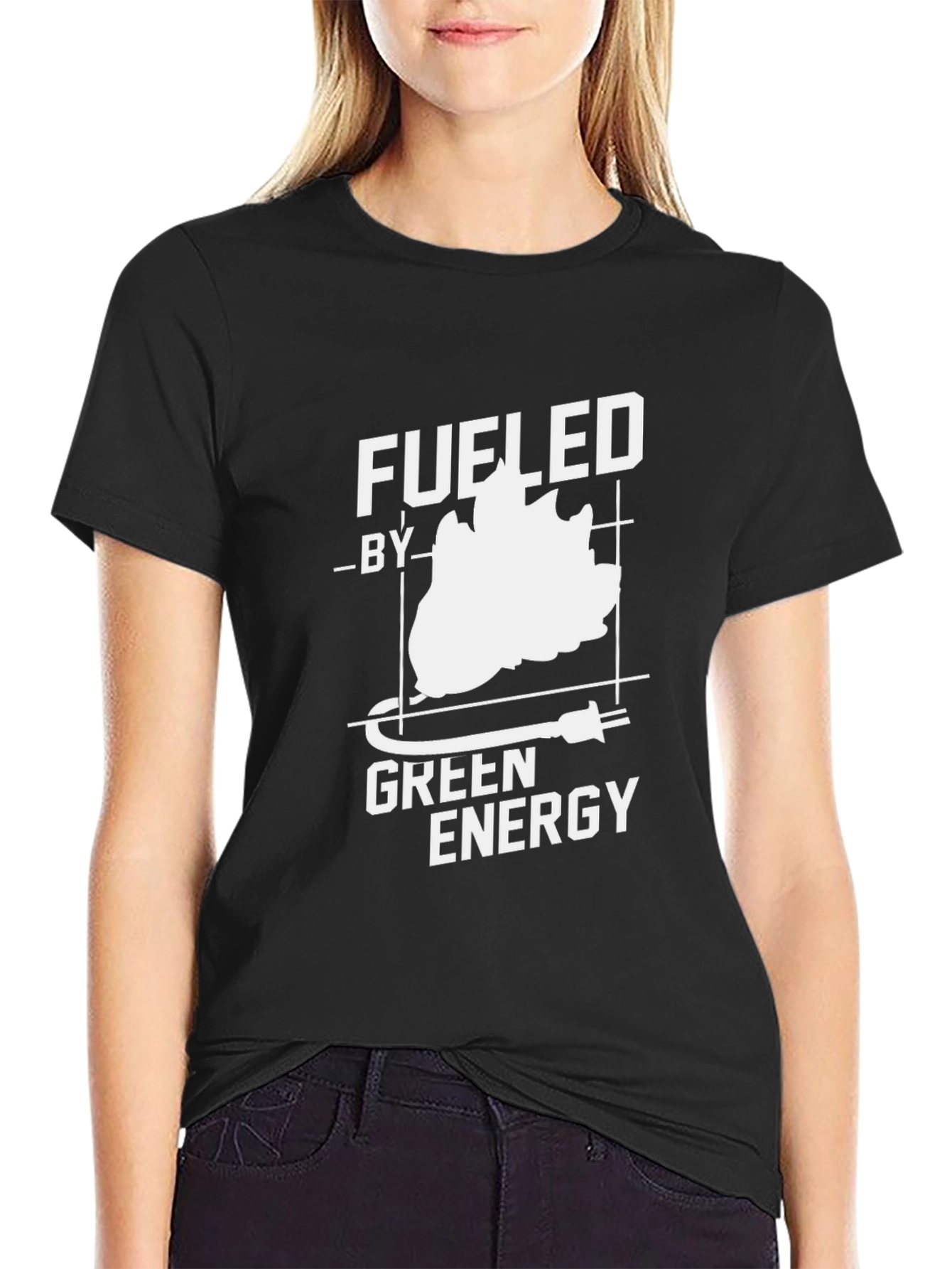 Fueled by Green Energy Black T-Shirt