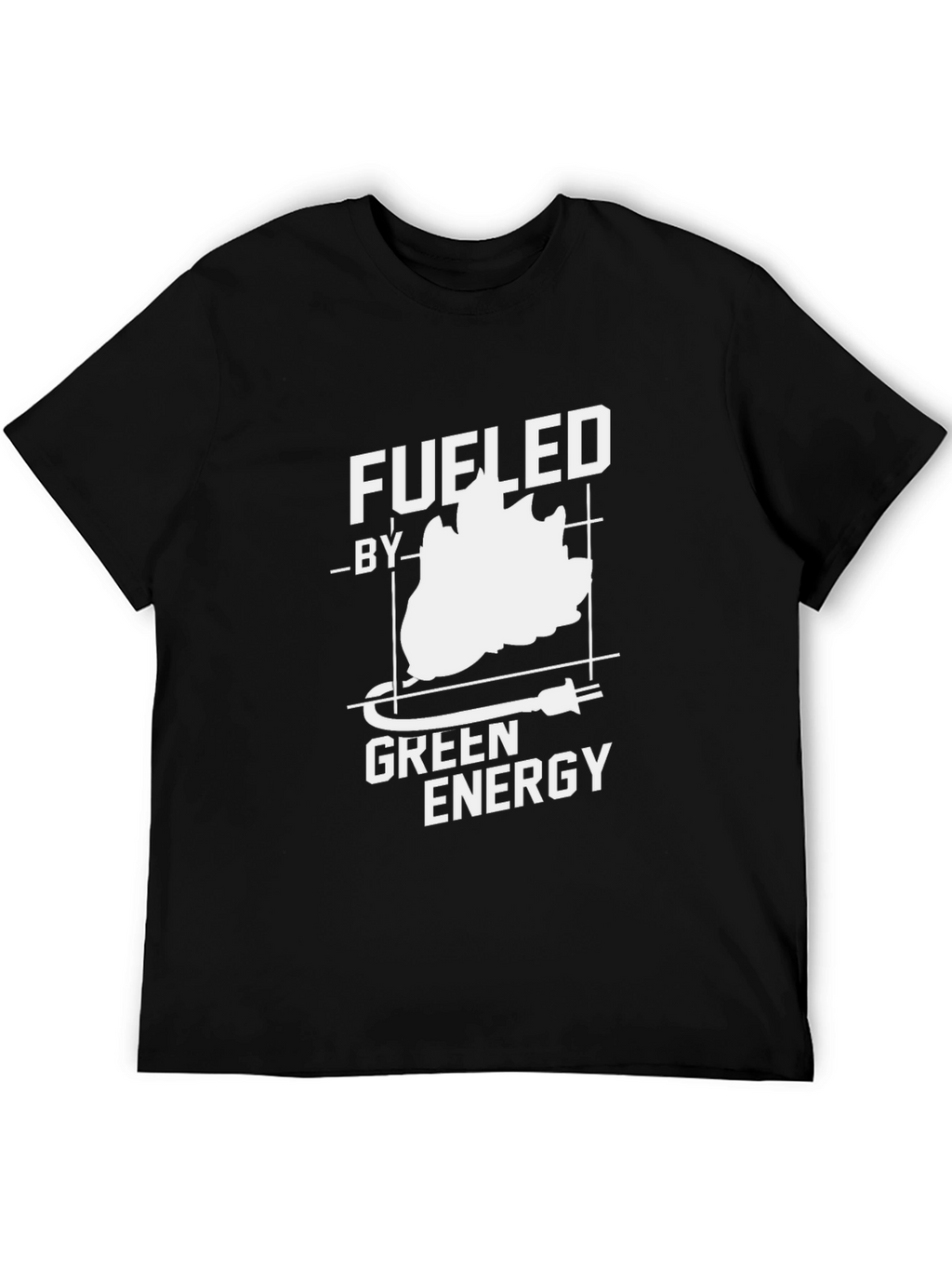 Fueled by Green Energy Black T-Shirt