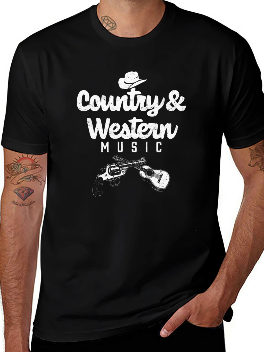 Country & Western Music Graphic T-Shirt