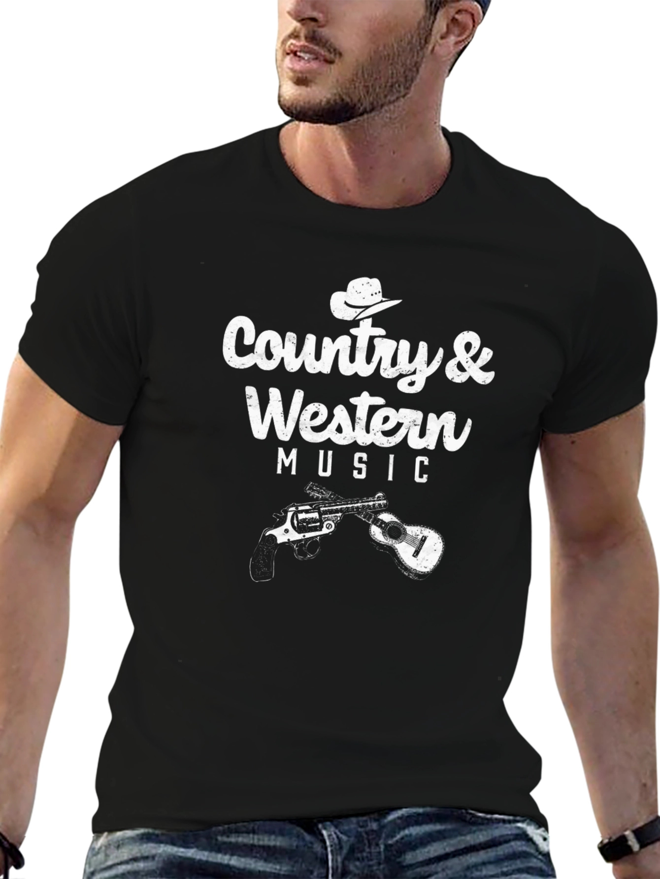Country & Western Music Graphic T-Shirt