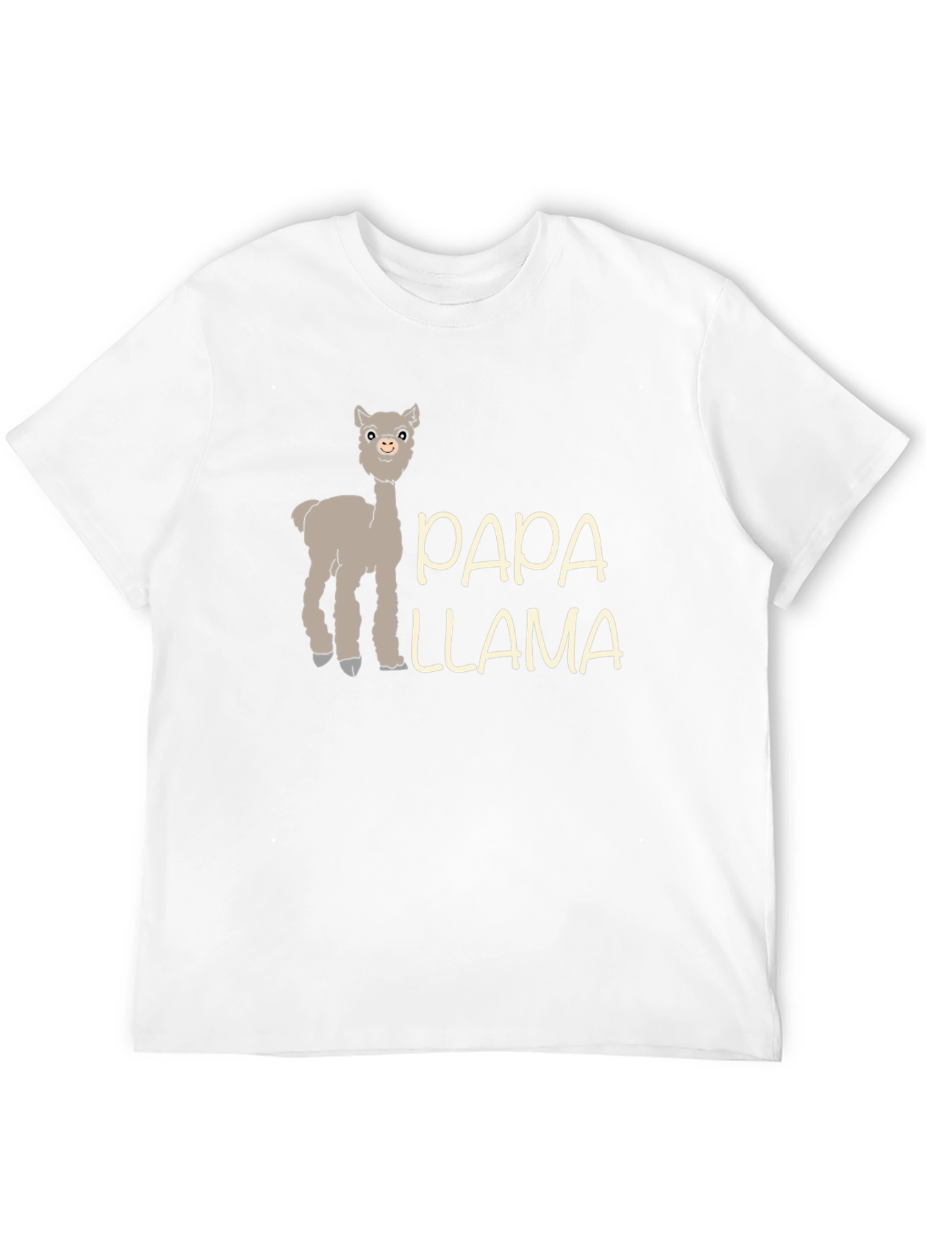 Papa Llama Graphic Tee - Mens Black T-Shirt