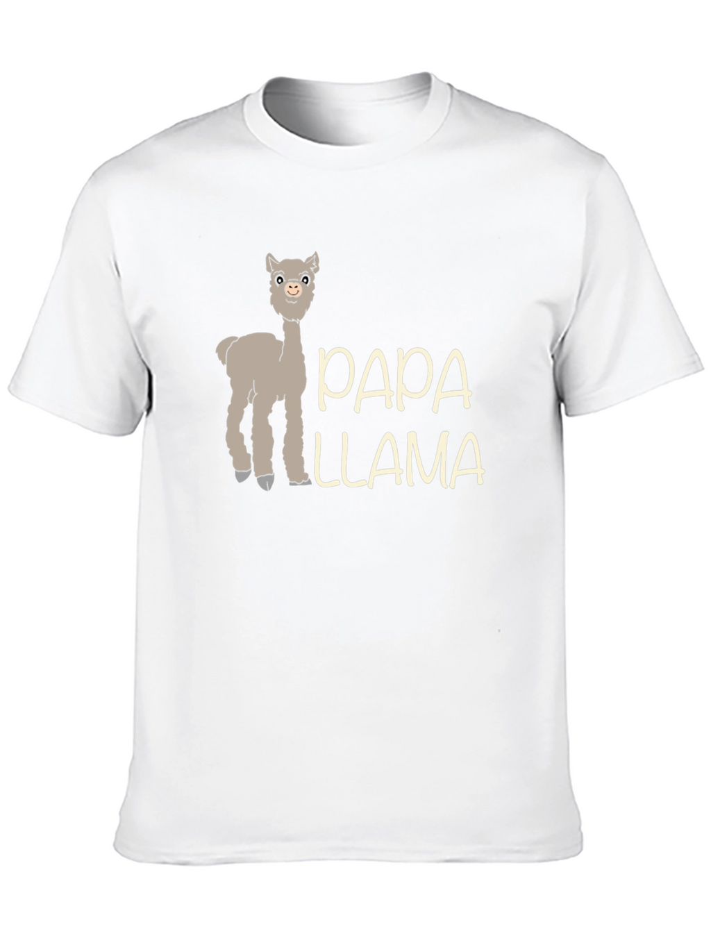 Papa Llama Graphic Tee - Mens Black T-Shirt