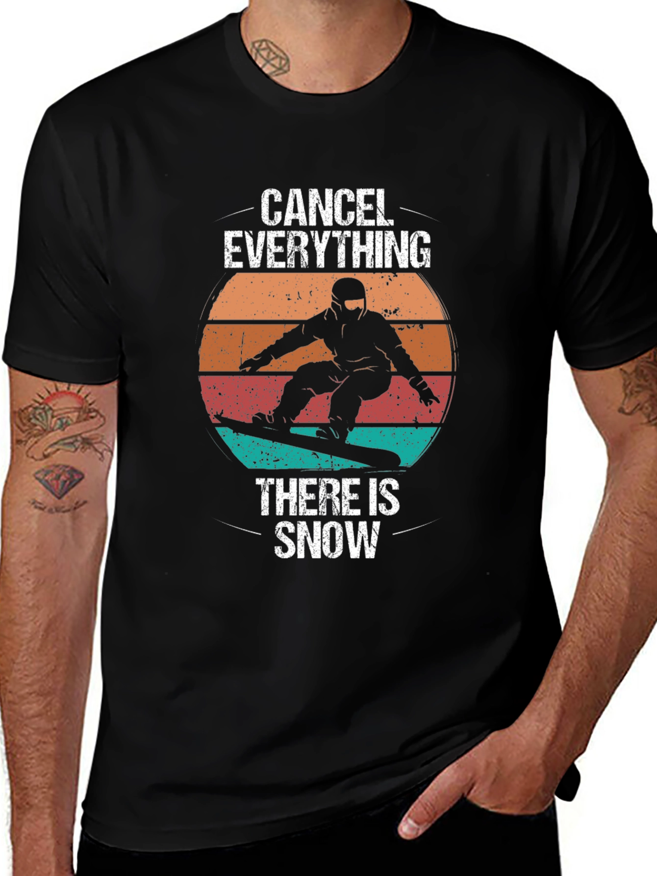 Cancel Everything Snowboard T-Shirt