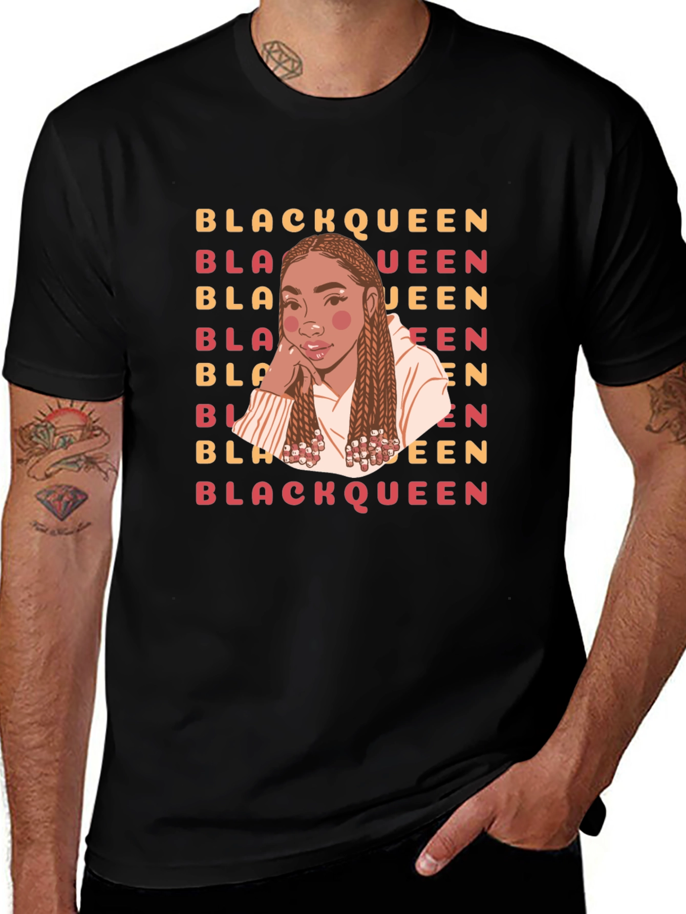 Black Queen Graphic Tee - Stylish Empowerment