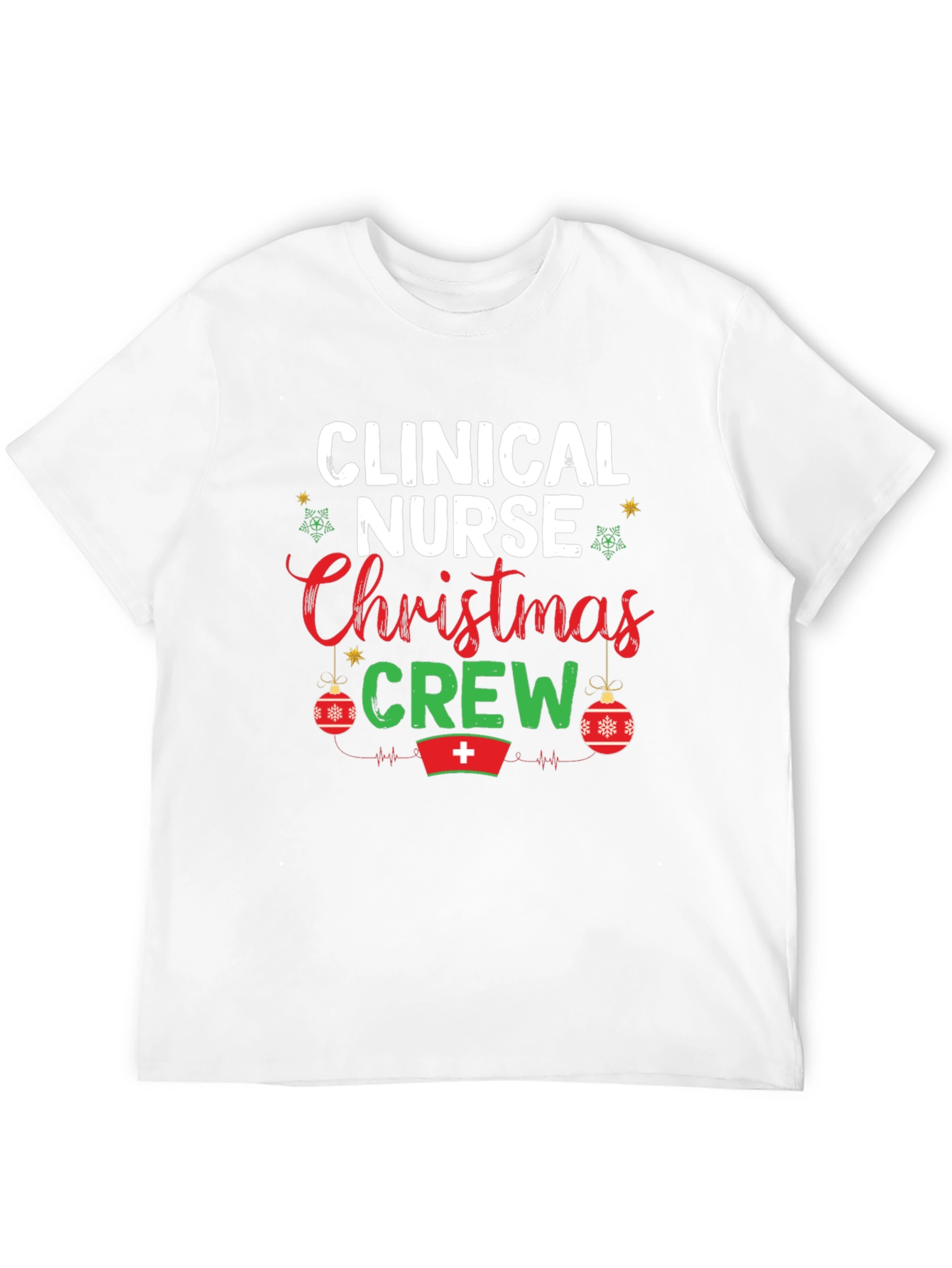 Clinical Nurse Christmas Crew Graphic Tee