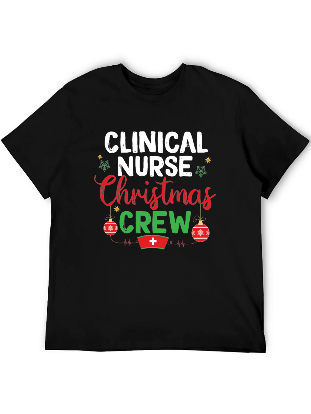 Clinical Nurse Christmas Crew Graphic Tee
