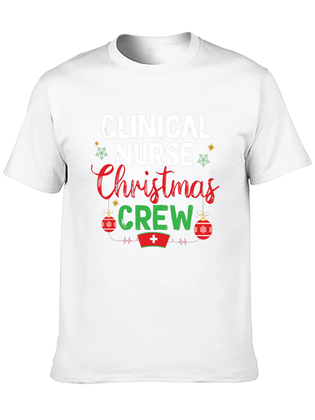 Clinical Nurse Christmas Crew Graphic Tee