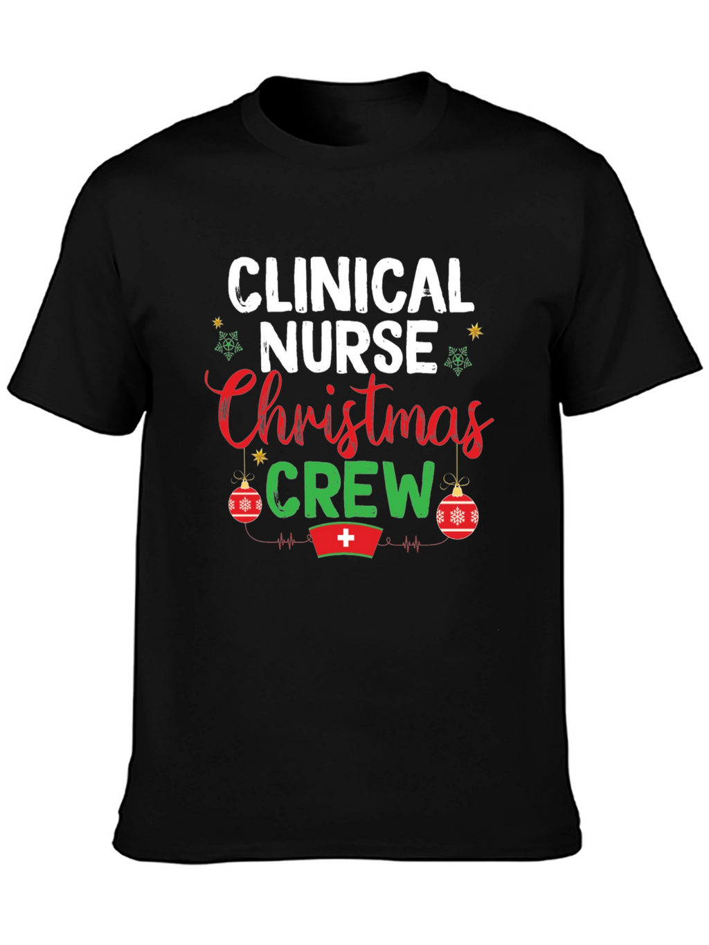 Clinical Nurse Christmas Crew Graphic Tee