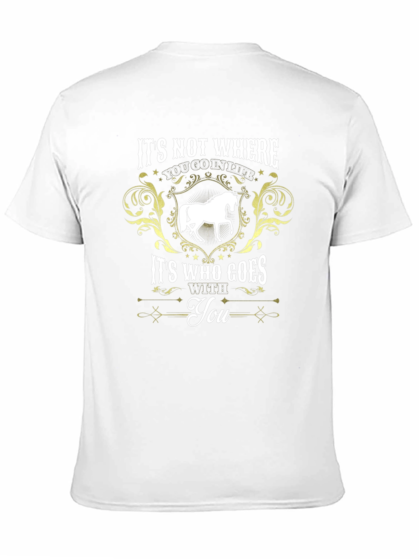 Horse Lover T-Shirt: Its Who Goes With You