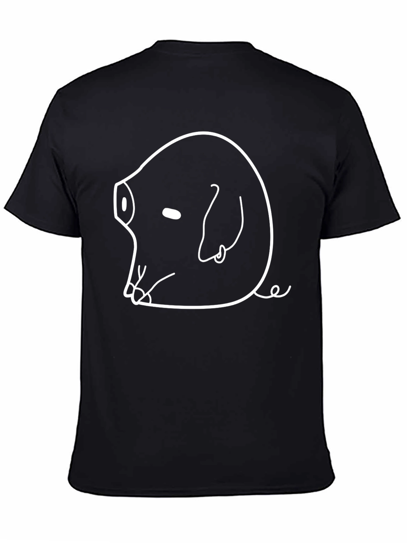 Funny Pig Graphic T-Shirt - Quirky Line Art