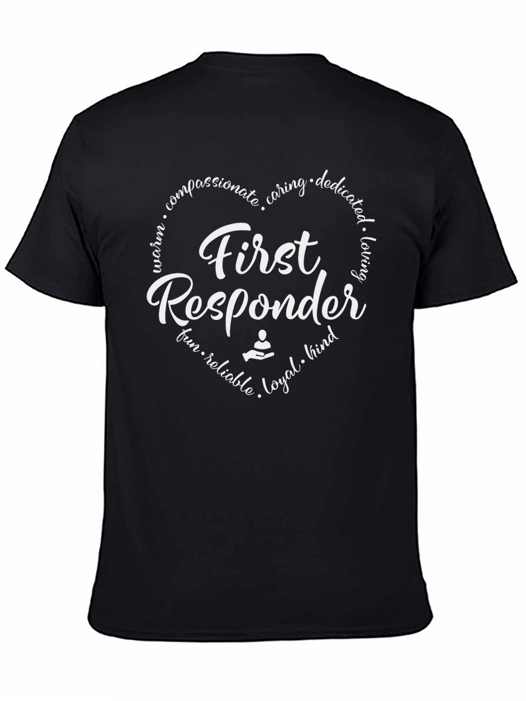 First Responder Heart Graphic T-Shirt