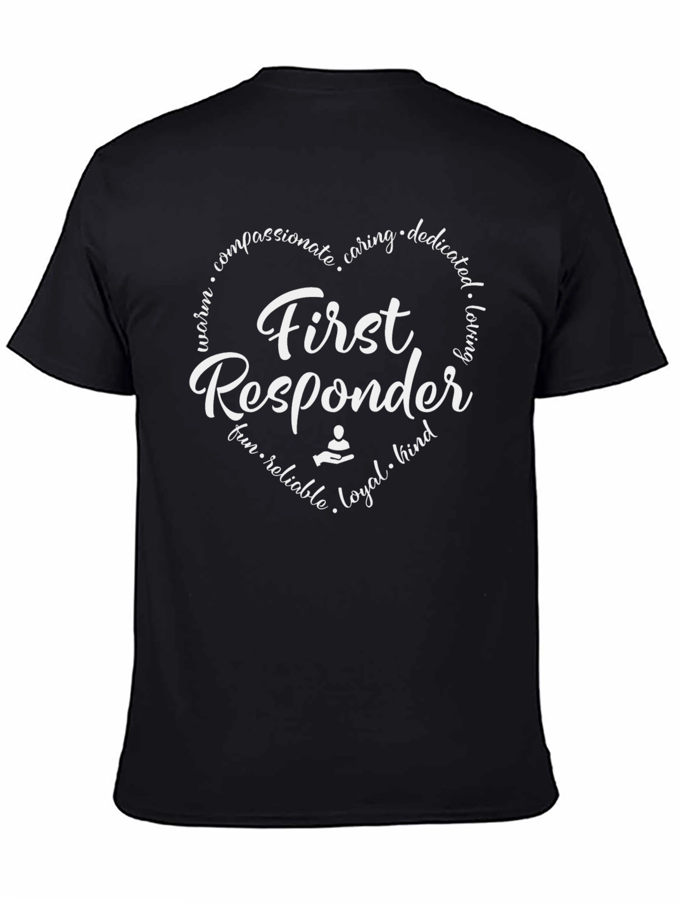 First Responder Heart Graphic T-Shirt