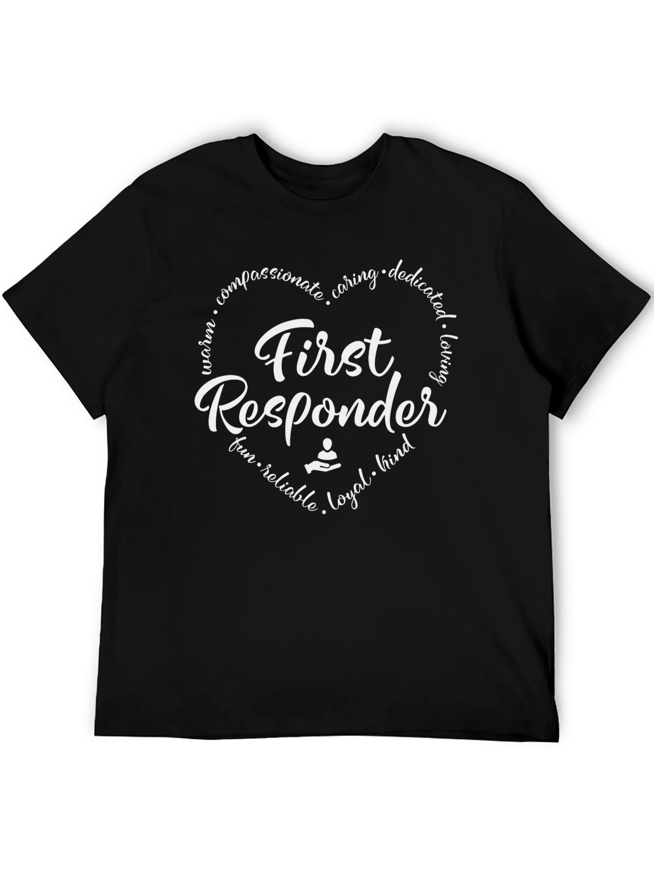 First Responder Heart Graphic T-Shirt