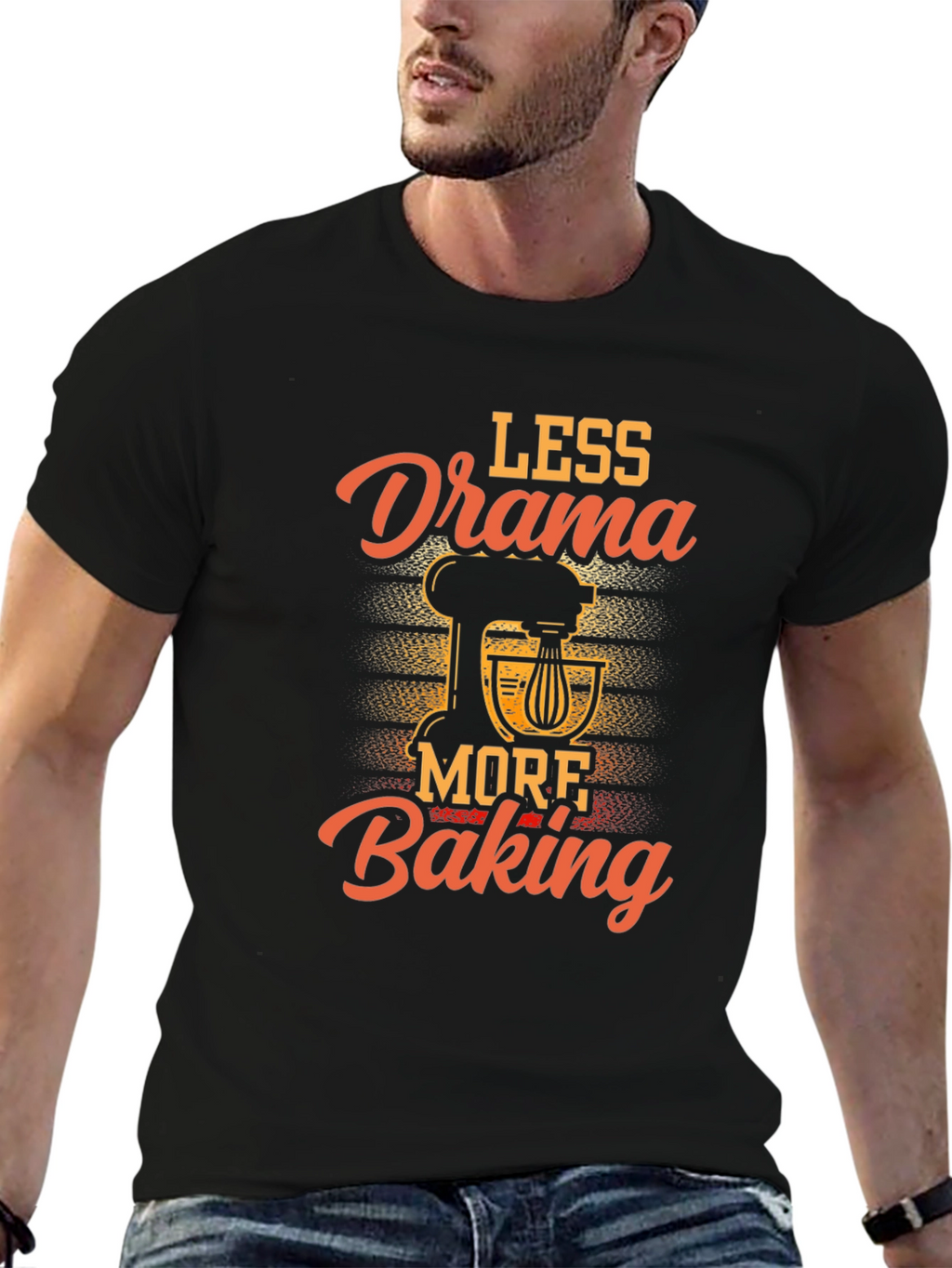 Less Drama More Baking Graphic T-Shirt