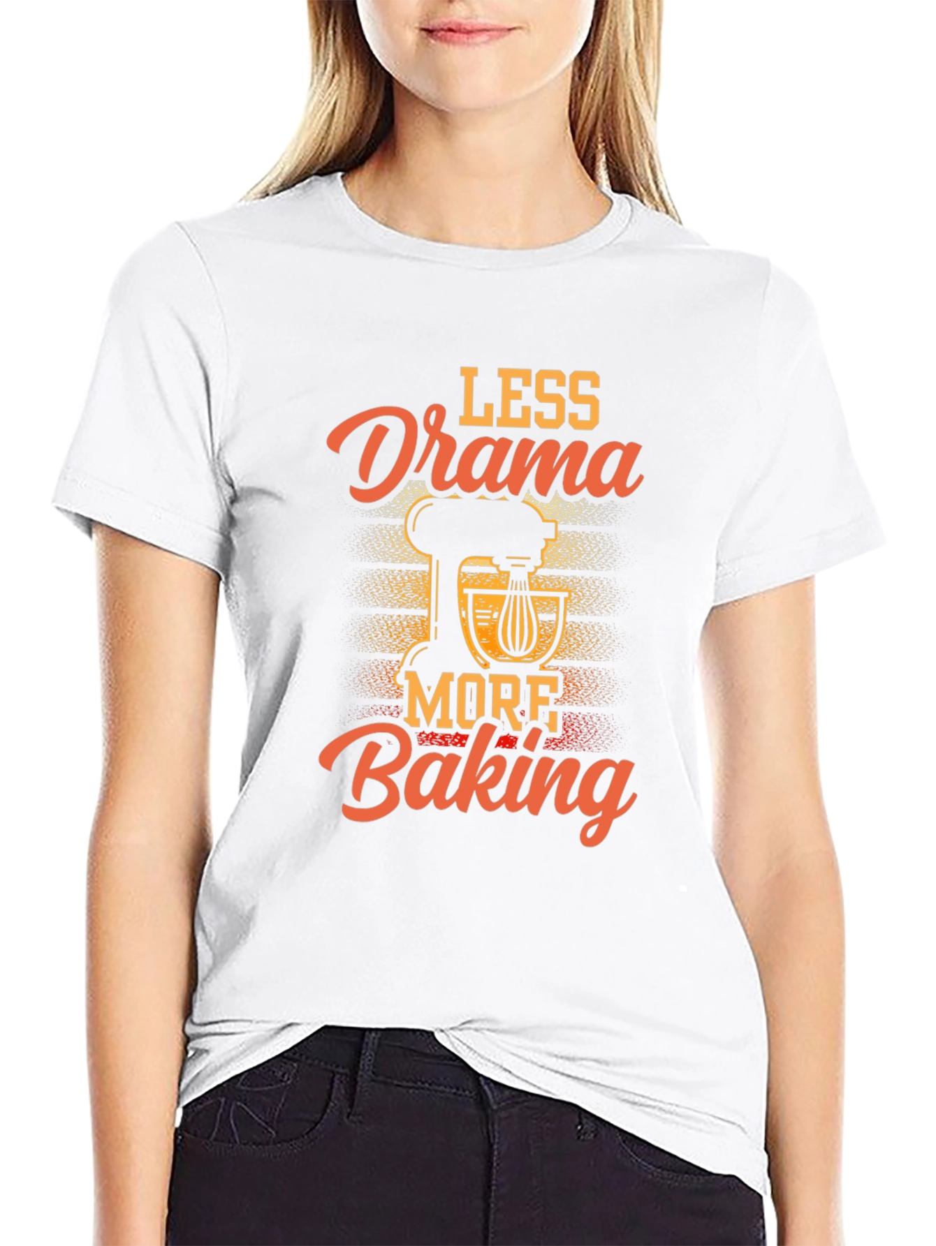 Less Drama More Baking Graphic T-Shirt
