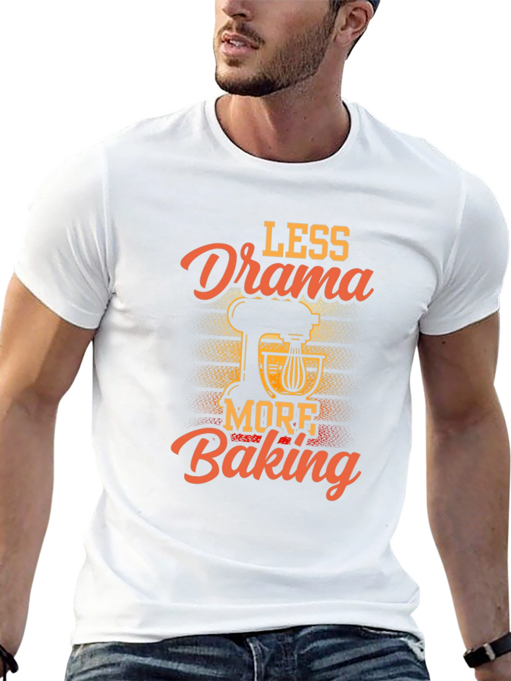 Less Drama More Baking Graphic T-Shirt