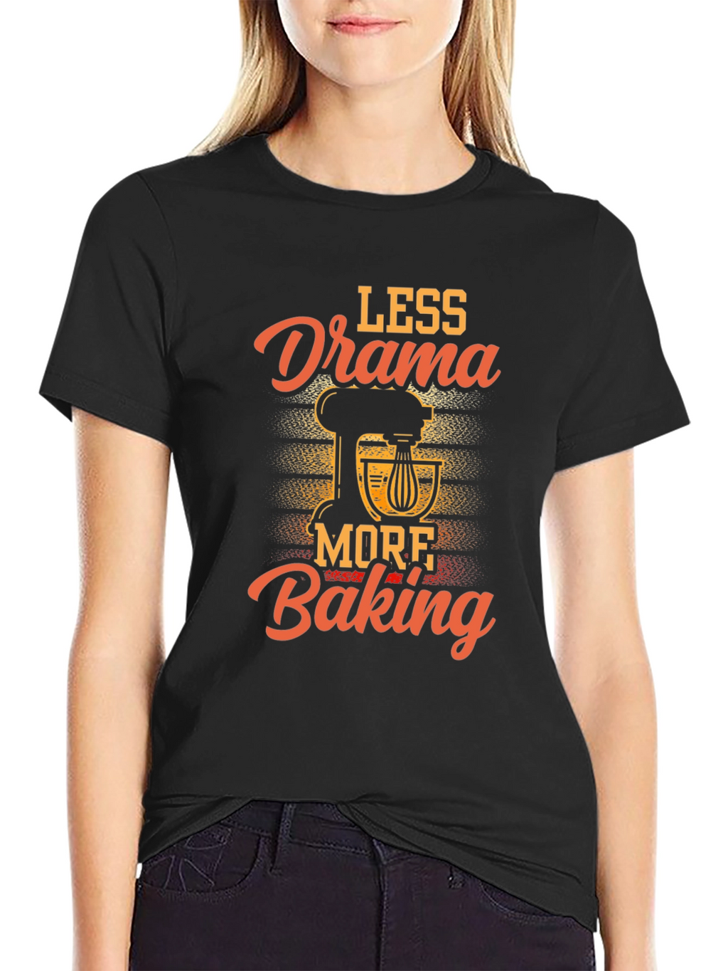 Less Drama More Baking Graphic T-Shirt