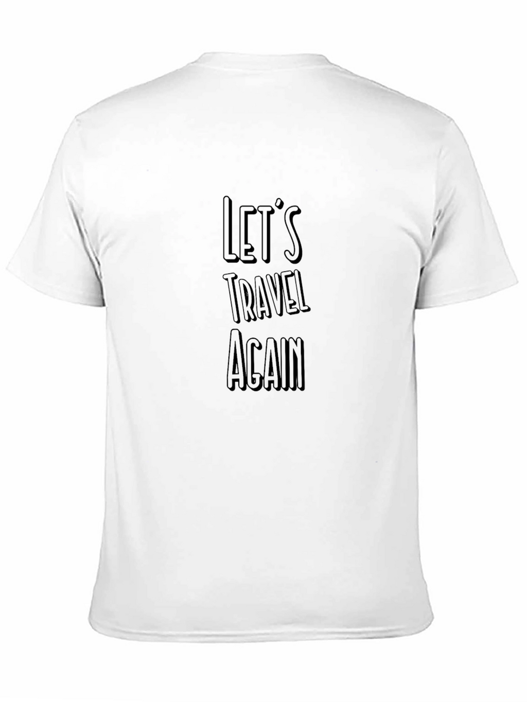 Lets Travel Again Black T-Shirt