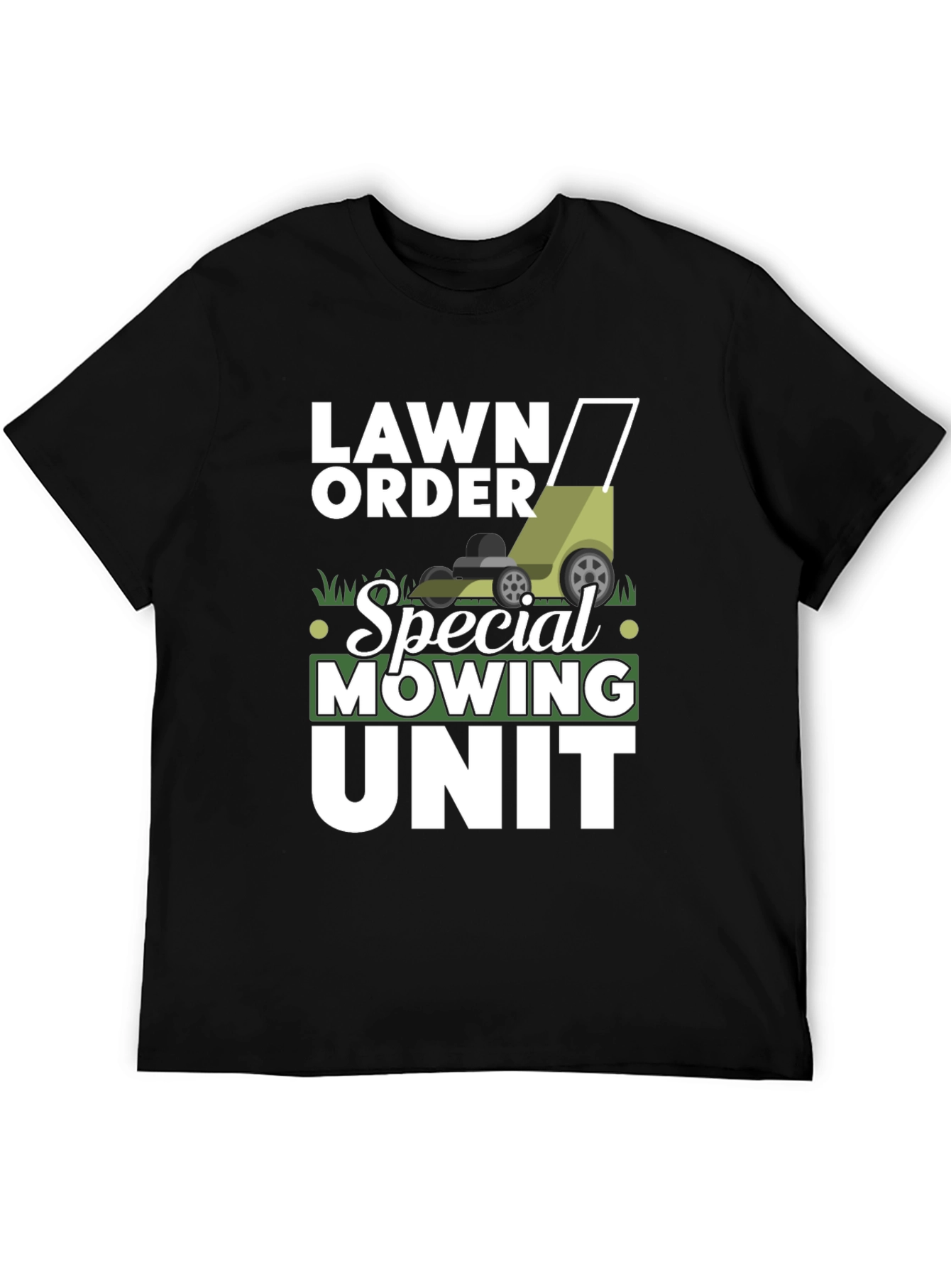 Lawn Order Special Mowing Unit Black T-Shirt