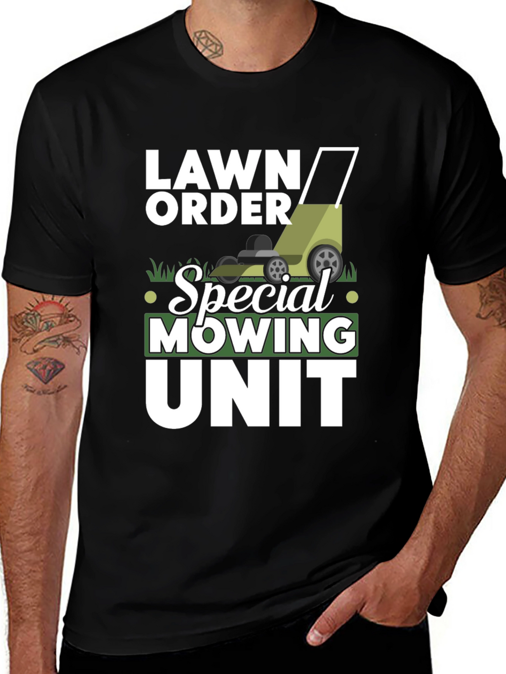 Lawn Order Special Mowing Unit Black T-Shirt