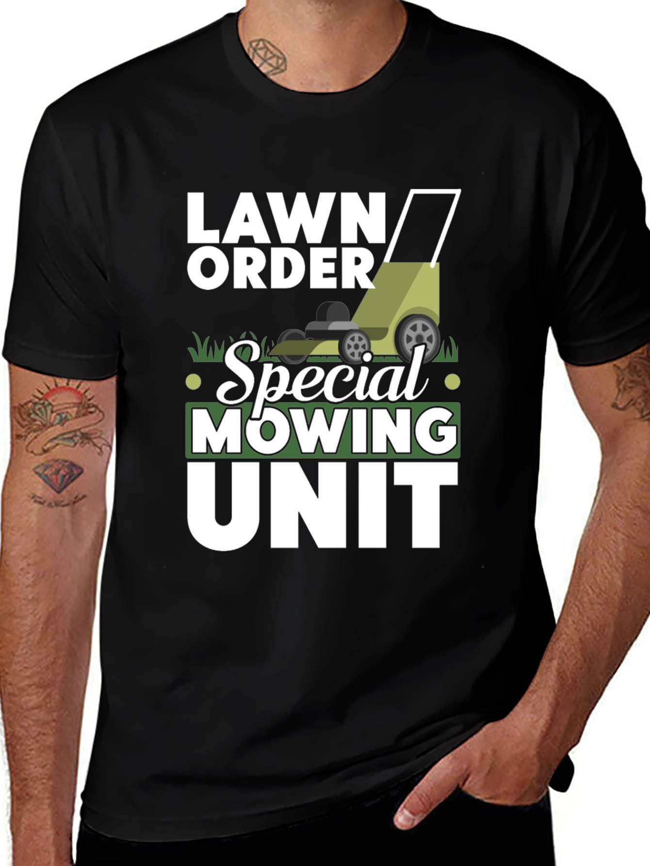 Lawn Order Special Mowing Unit Black T-Shirt