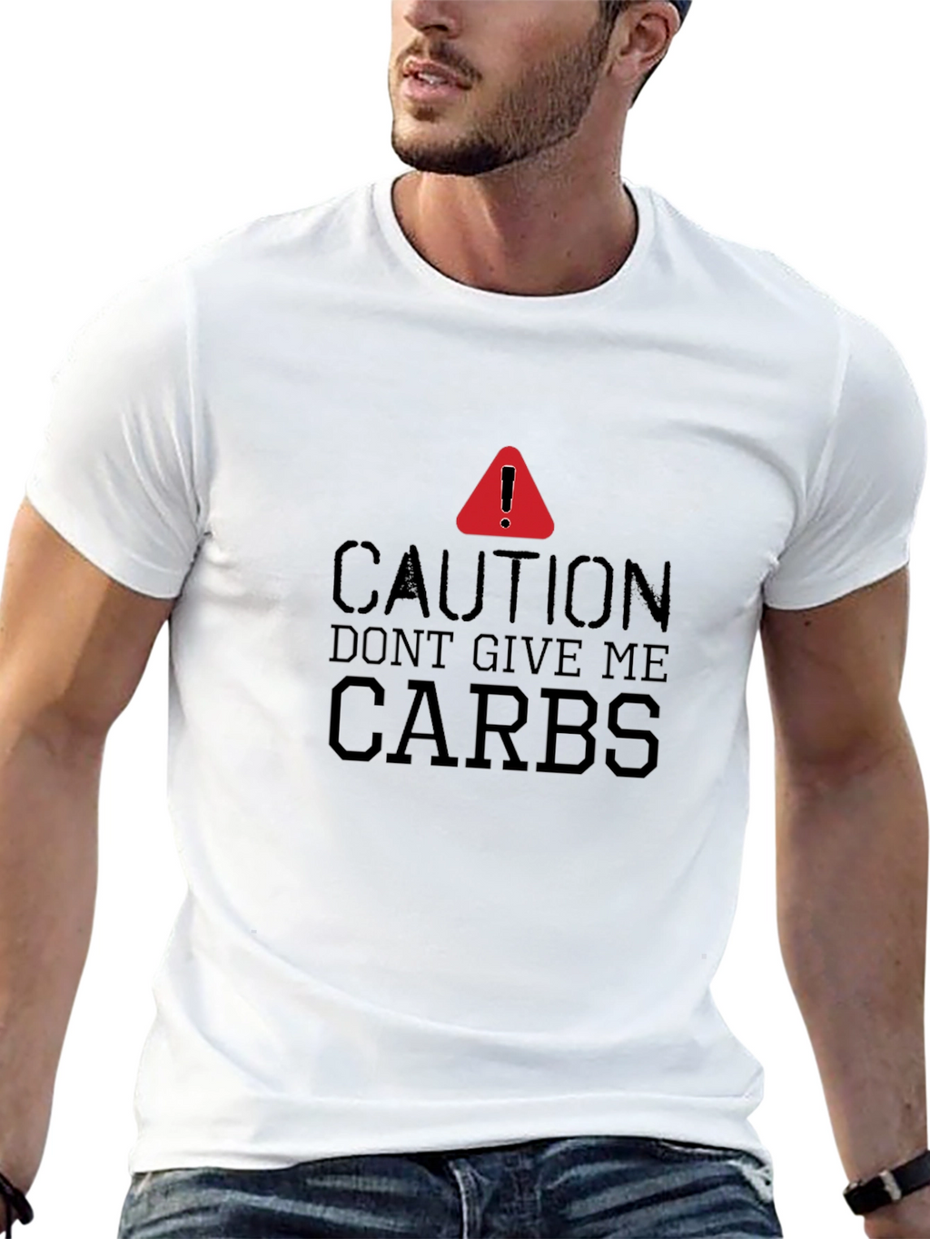 Caution Dont Give Me Carbs T-Shirt