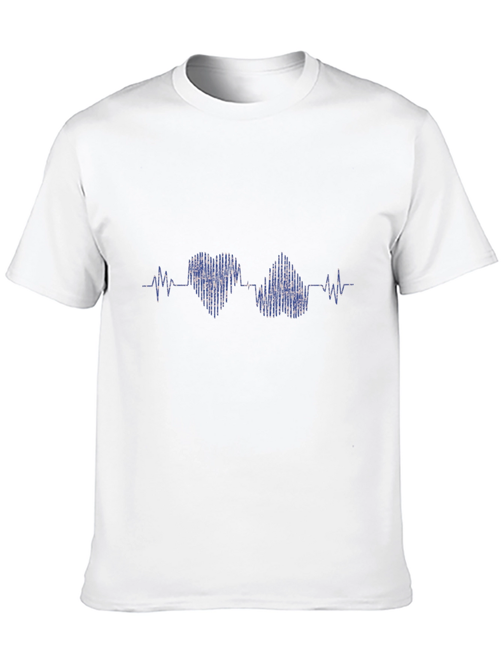 Heartbeat Heart Love T-Shirt - Black