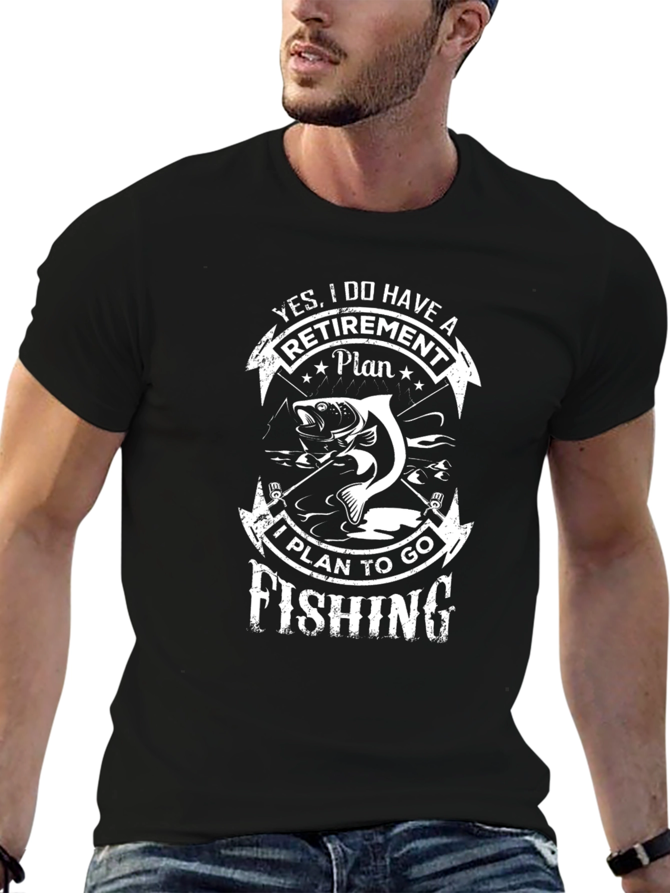 Fishing Retirement Plan Graphic T-Shirt