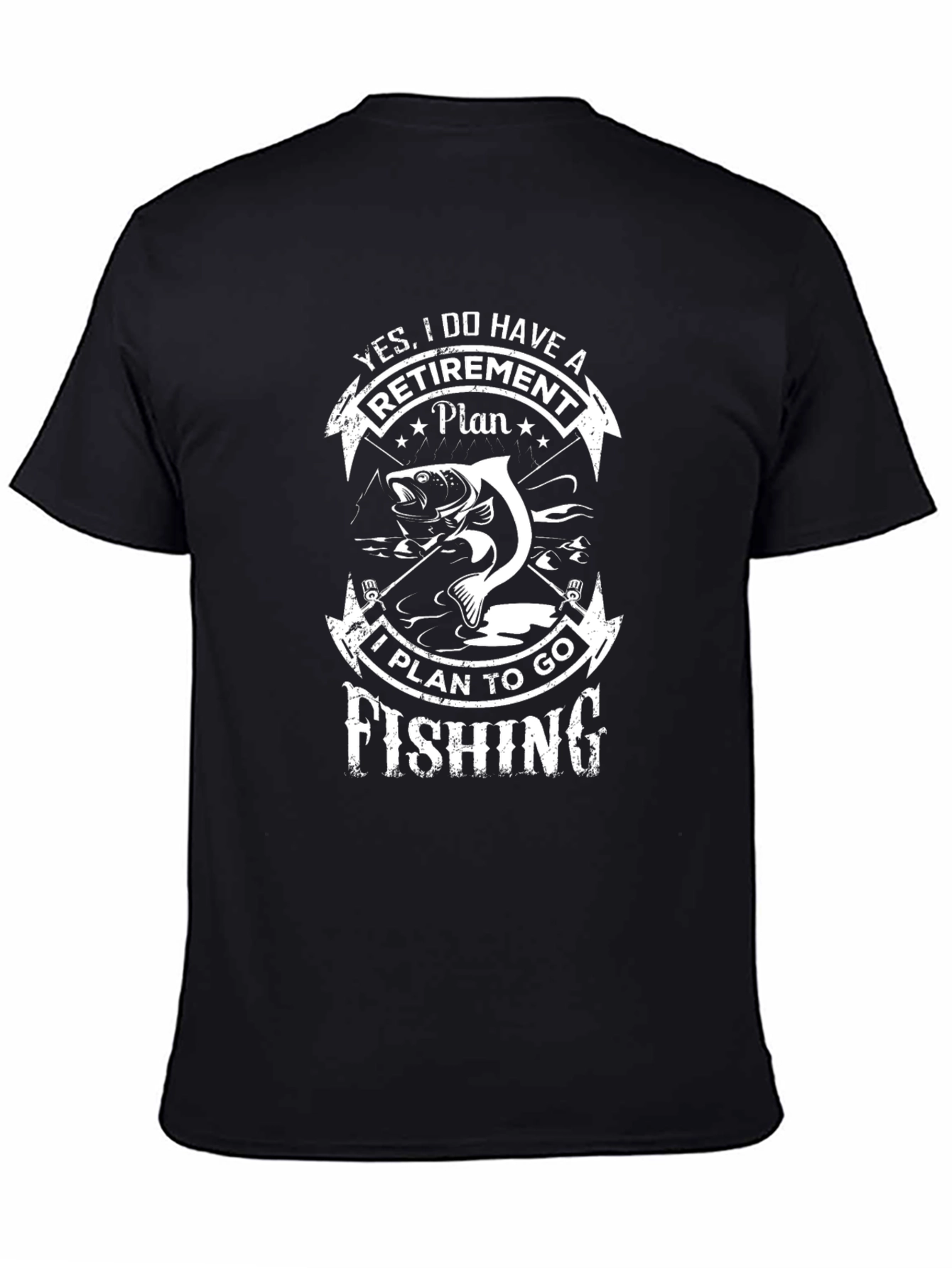 Fishing Retirement Plan Graphic T-Shirt